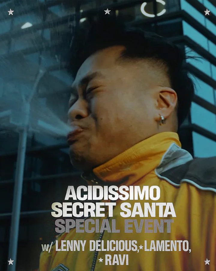 Ritratto promozionale dell artista LennyDelicious per Acidissimo Secret Santa Special Event